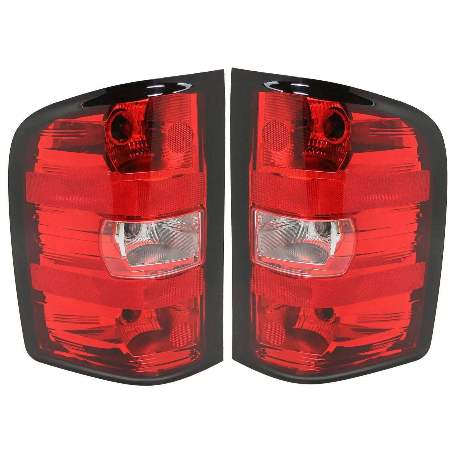 Tail Lights w/Bulbs for 2007-2013 Chevy Silverado 1500 2500 3500 HD