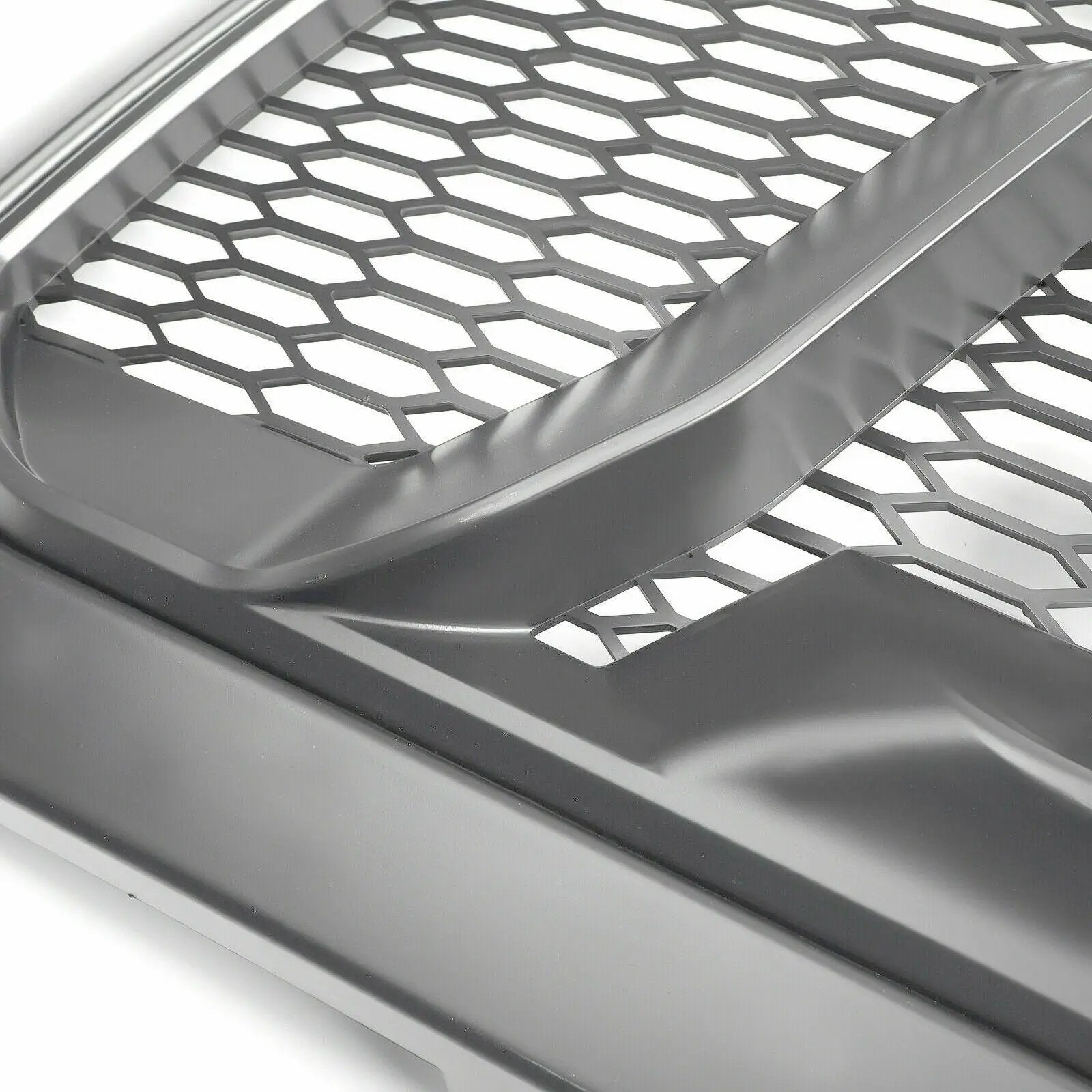 Matte Gray Front Grille Rebel Style w/LED Lights for 2013-2018 Dodge Ram 1500(With "RAM" Letter)