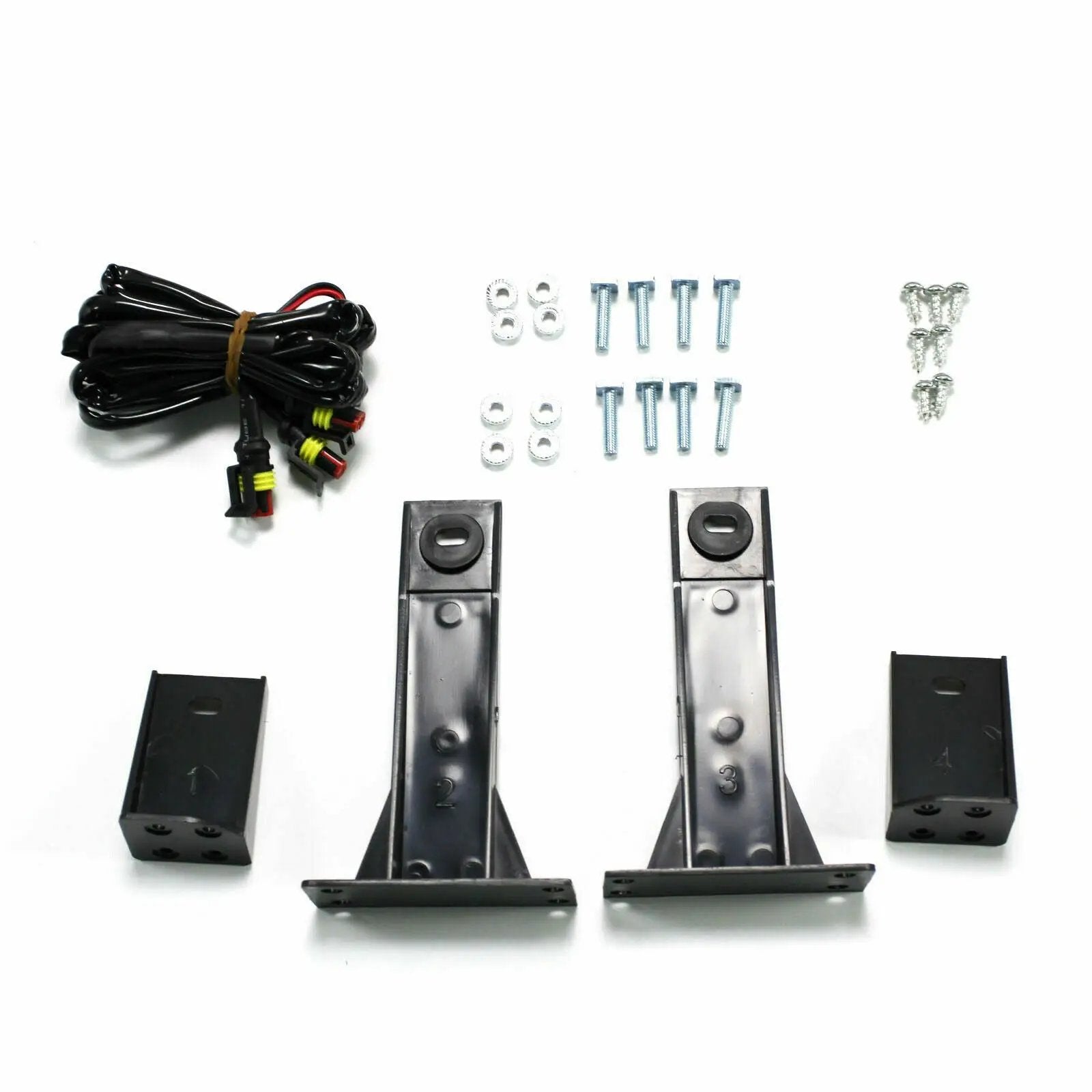 Matte Gray Front Grille Rebel Style w/LED Lights for 2013-2018 Dodge Ram 1500(With "RAM" Letter)