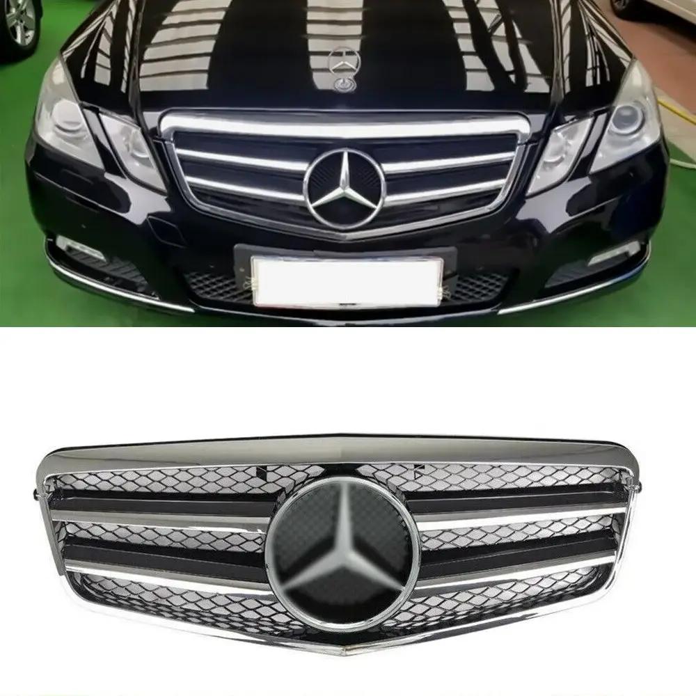 Front Grille + Emblem for 10-13 Mercedes Benz W212 E Class E350 E550