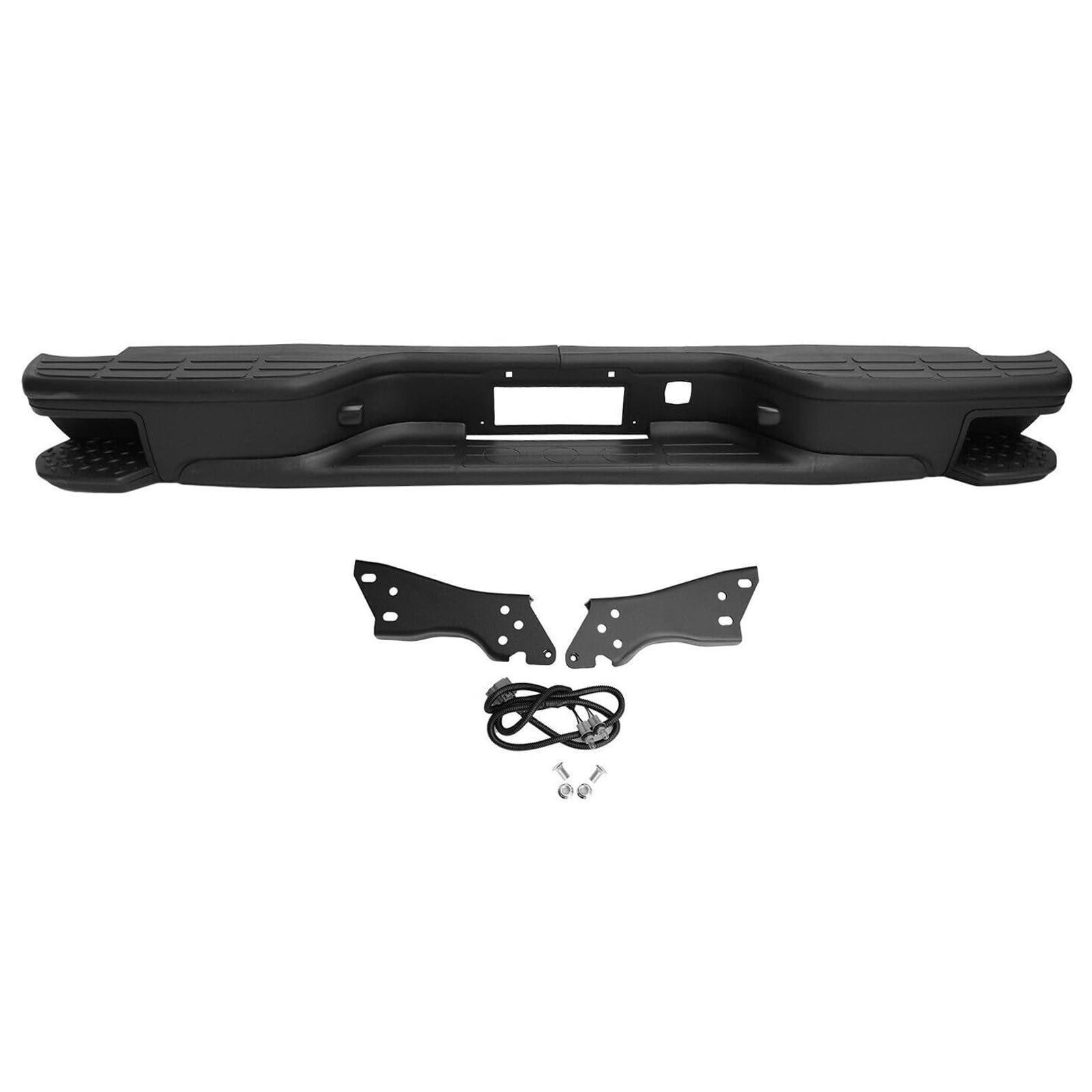 Rear Bumper w/Corner Step Pads for 99-06 Chevy Silverado GMC Sierra 1500
