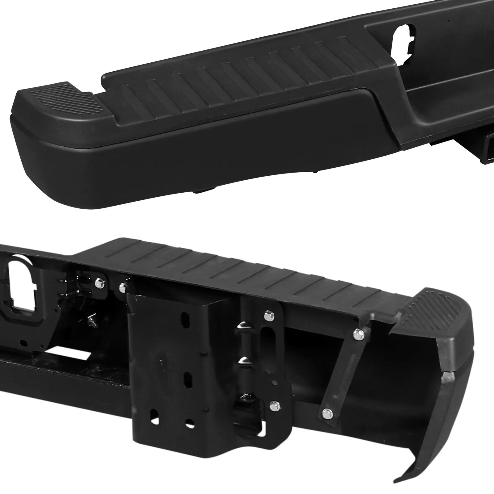 Rear Step Bumper Assembly w/Max Tow Hitch for 2015-2020 Ford F-150 F150