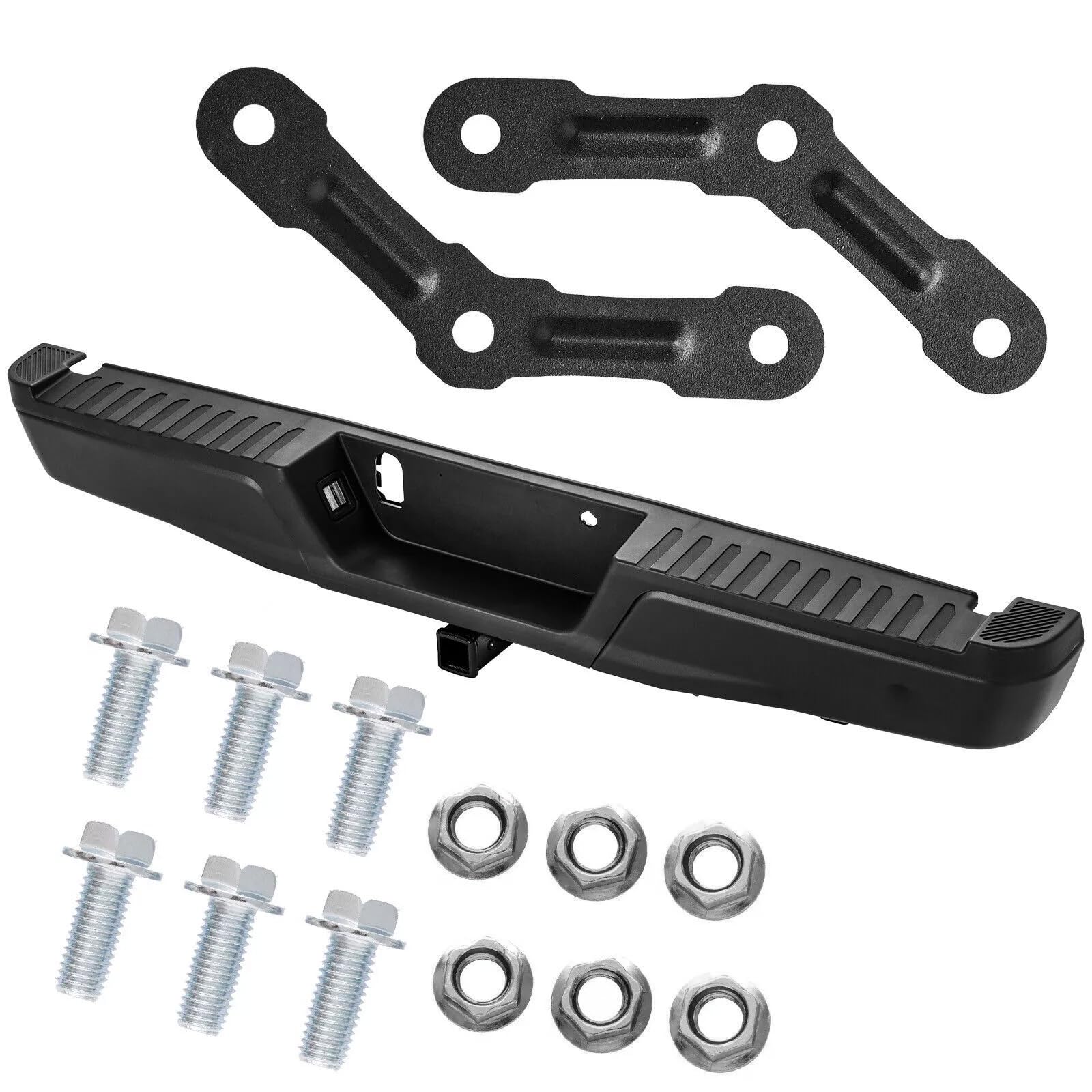 Rear Step Bumper Assembly w/Max Tow Hitch for 2015-2020 Ford F-150 F150