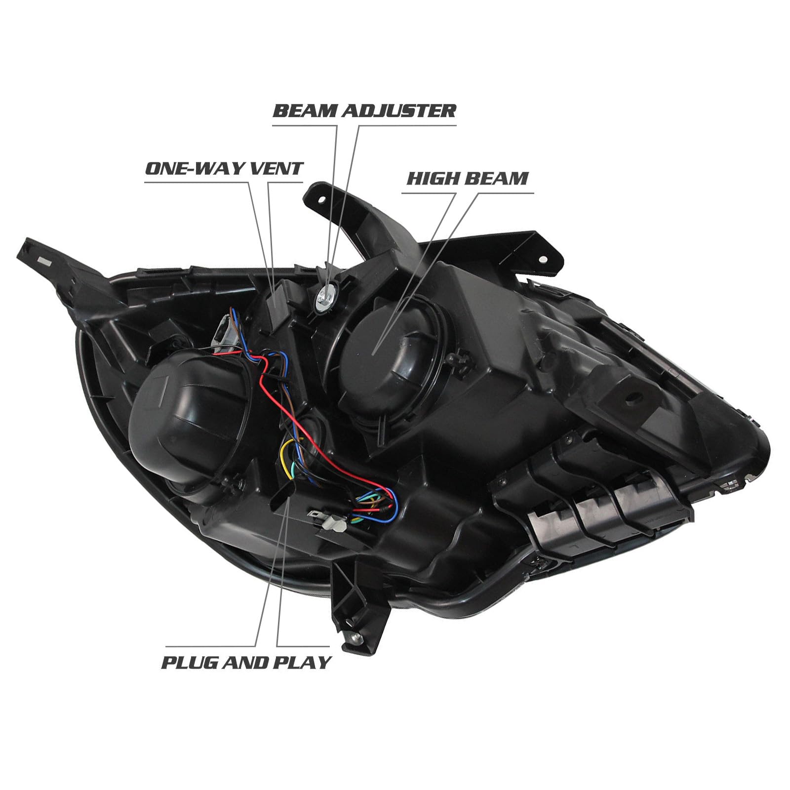 Halogen Headlight Lamp Assembly for 2016-2017 Chevrolet Equinox