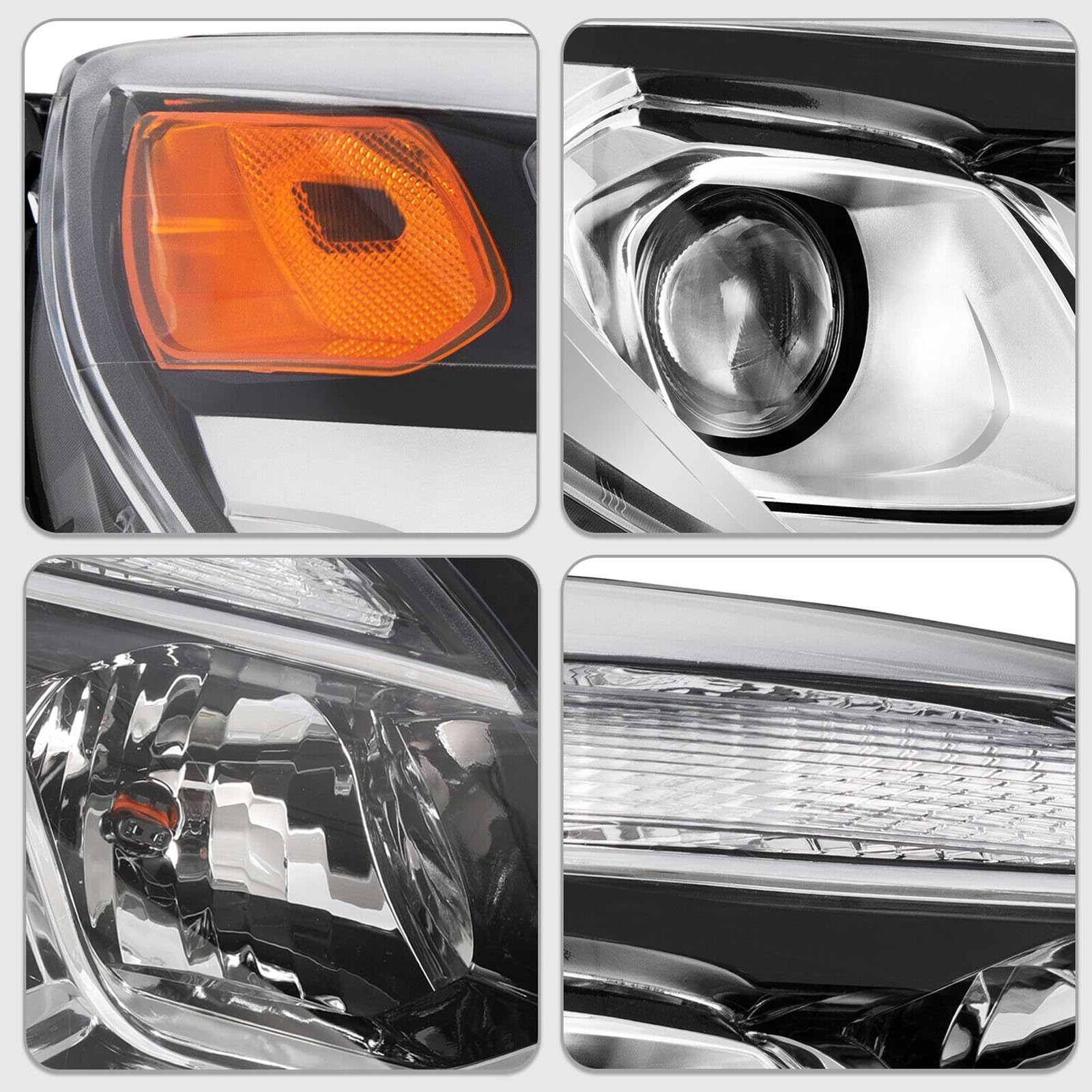 Halogen Headlight Lamp Assembly for 2016-2017 Chevrolet Equinox