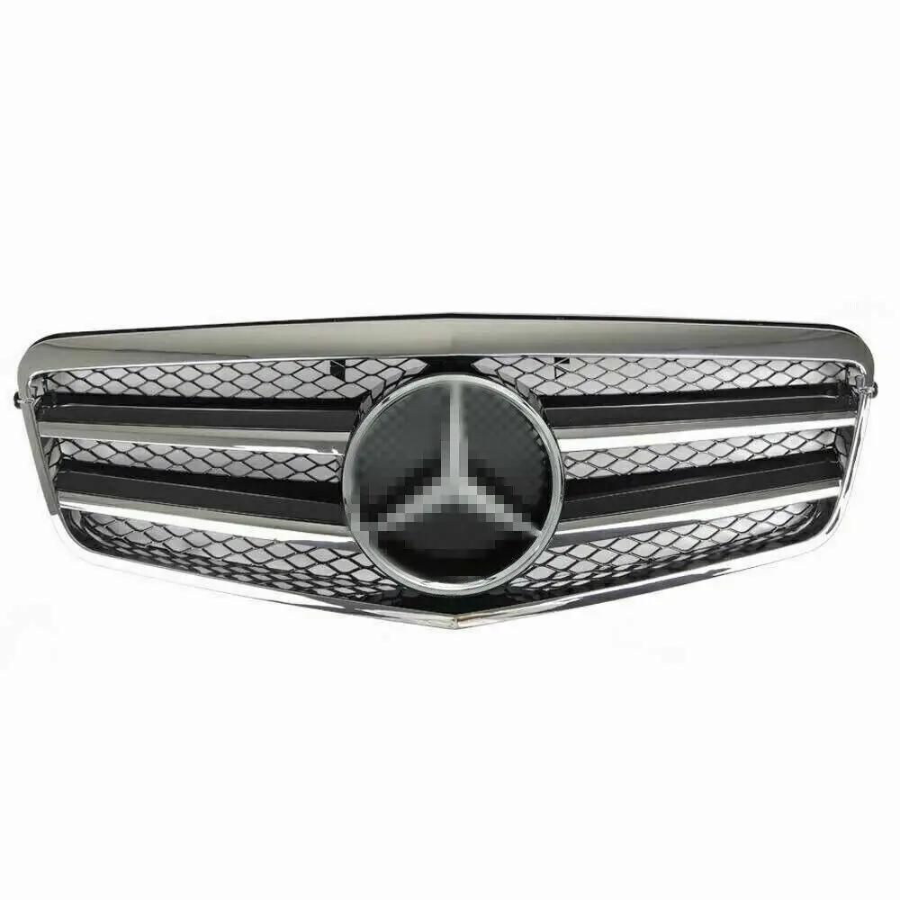 Front Grille + Emblem for 10-13 Mercedes Benz W212 E Class E350 E550