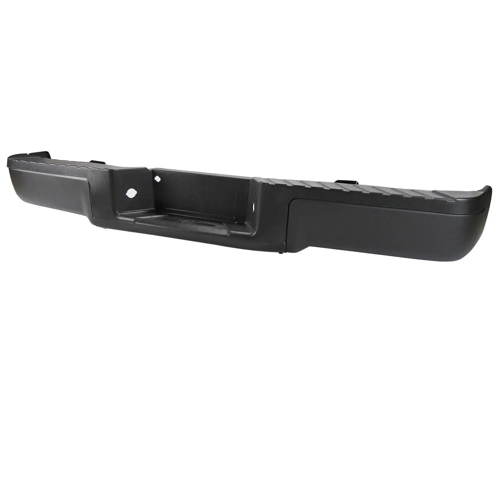 Black Rear Step Bumper w/o Sensor Holes Assembly for 2009-2014 Ford F150 F-150