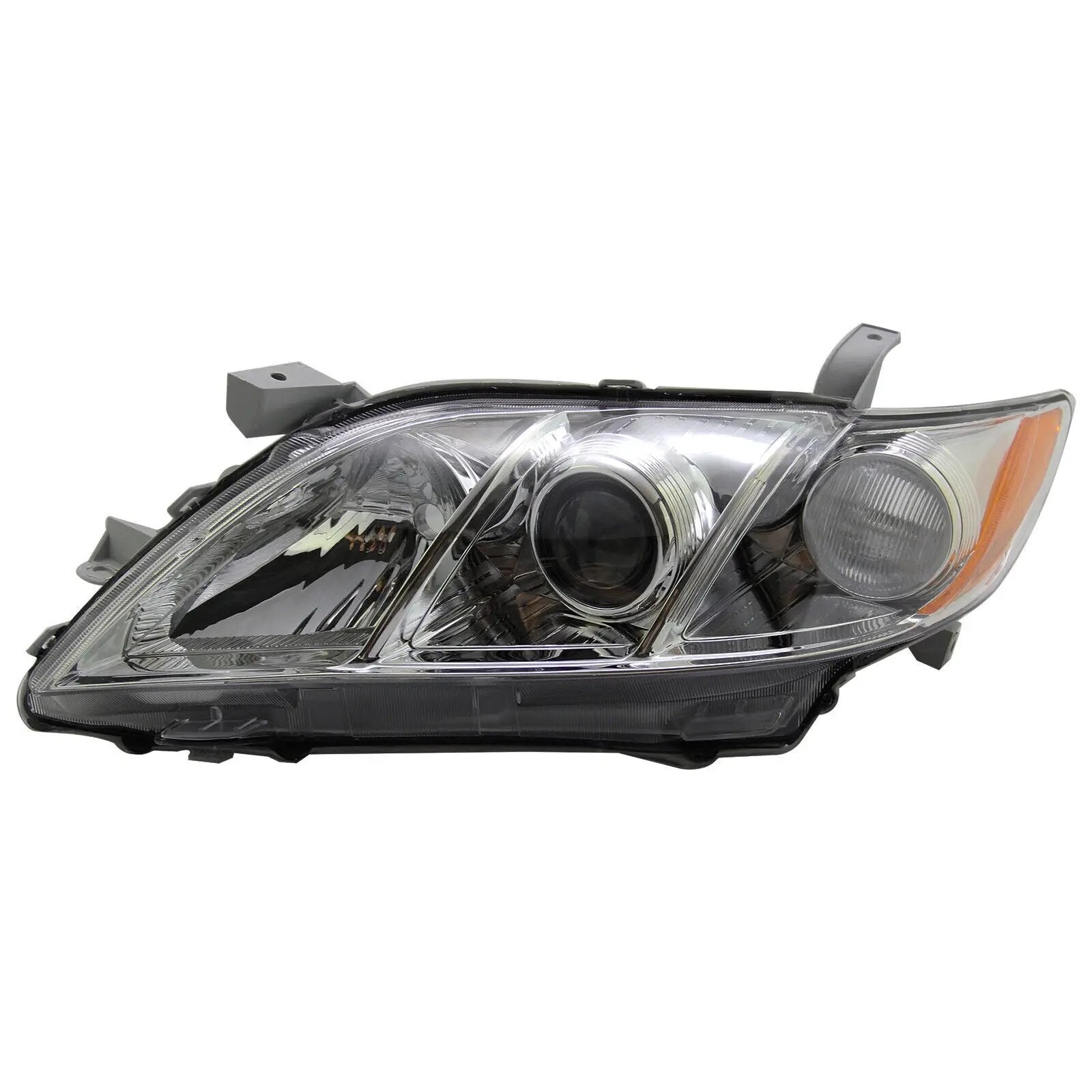 Chrome Headlights Headlamps Assembly for 07-09 Toyota Camry Left & Right