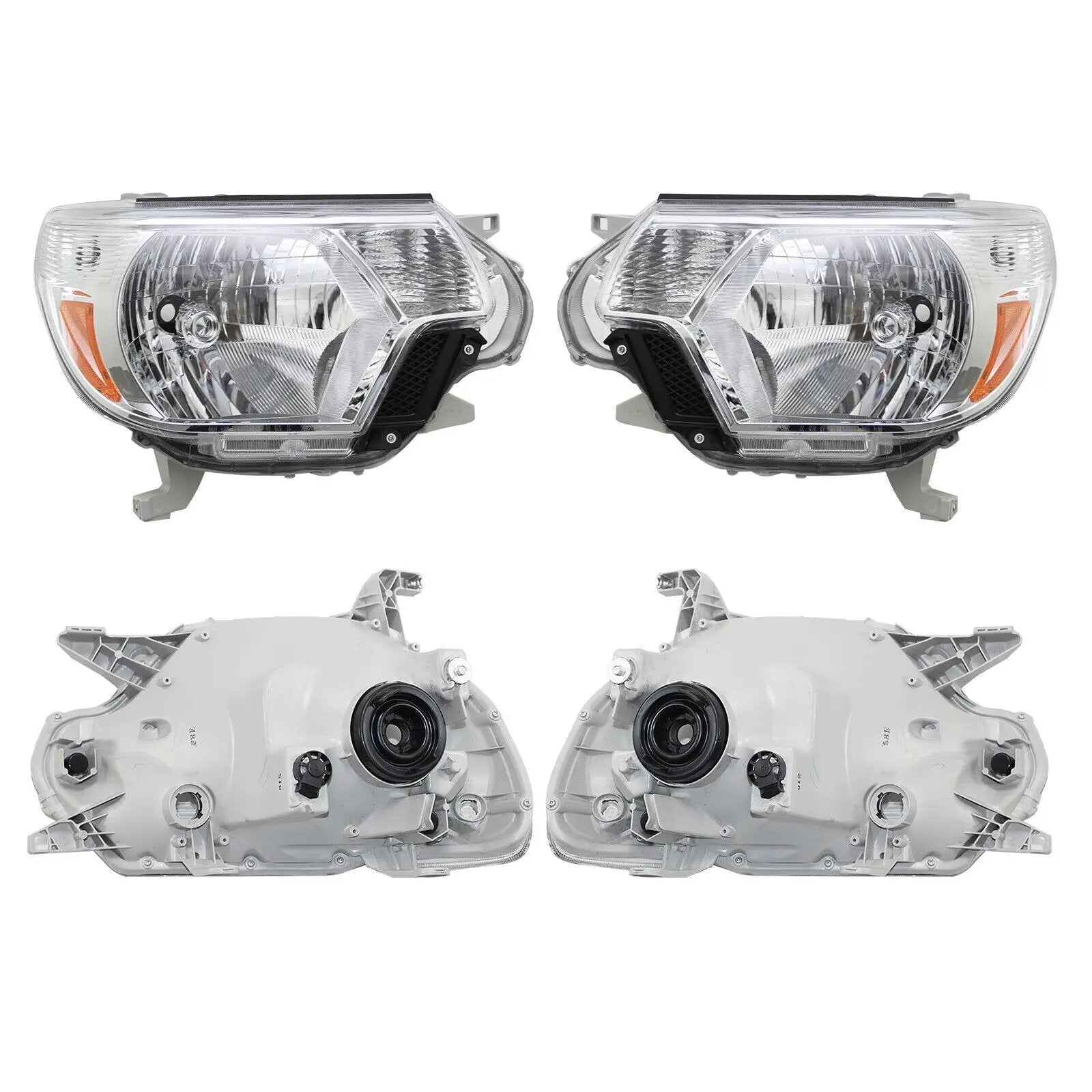 Pair Headlights Headlamps Assembly for 2012-2015 Toyota Tacoma