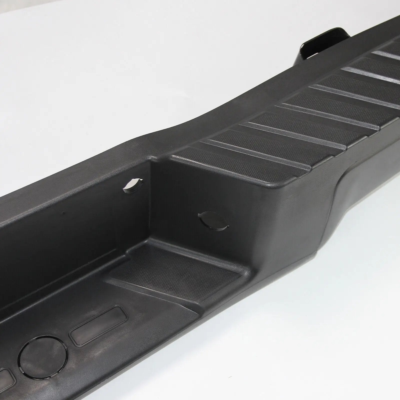 Black Rear Step Bumper w/o Sensor Holes Assembly for 2009-2014 Ford F150 F-150