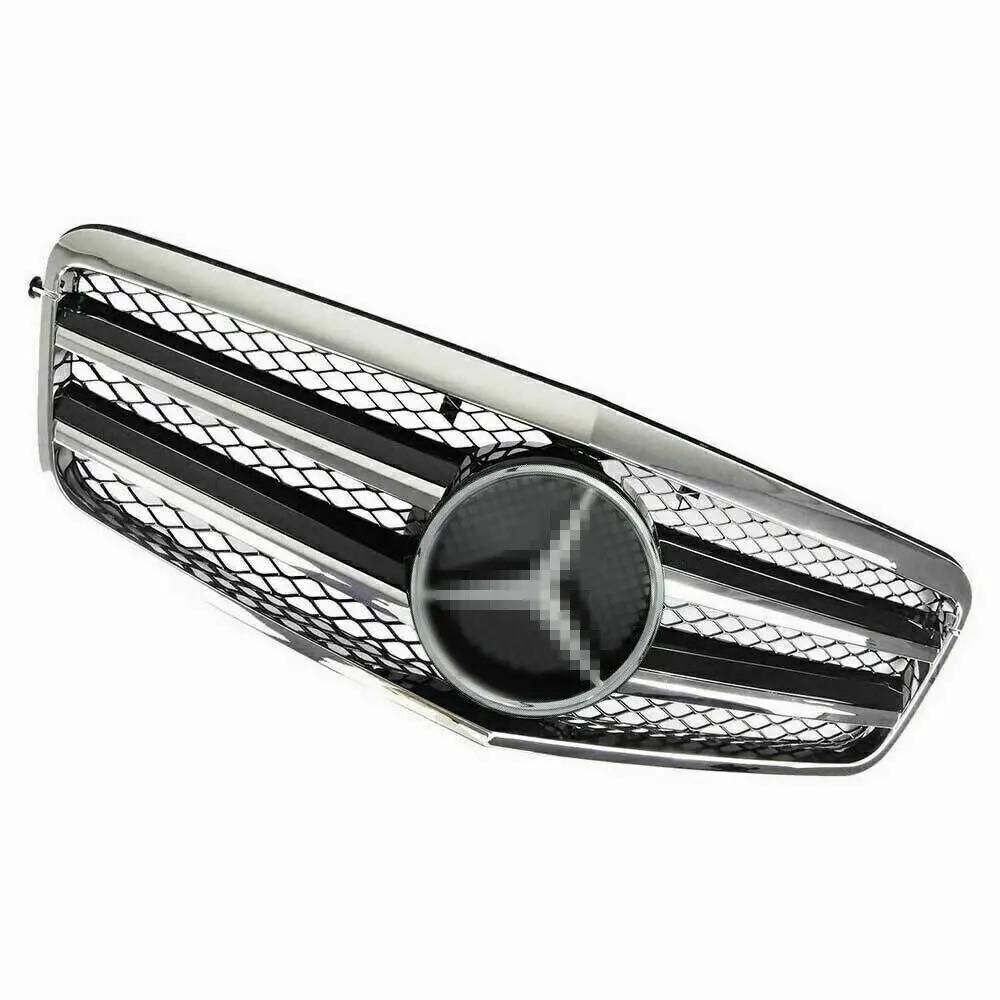 Front Grille + Emblem for 10-13 Mercedes Benz W212 E Class E350 E550