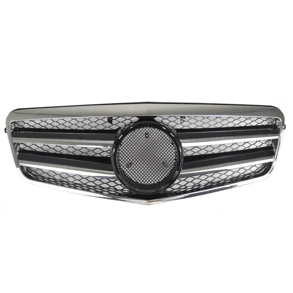 Front Grille + Emblem for 10-13 Mercedes Benz W212 E Class E350 E550