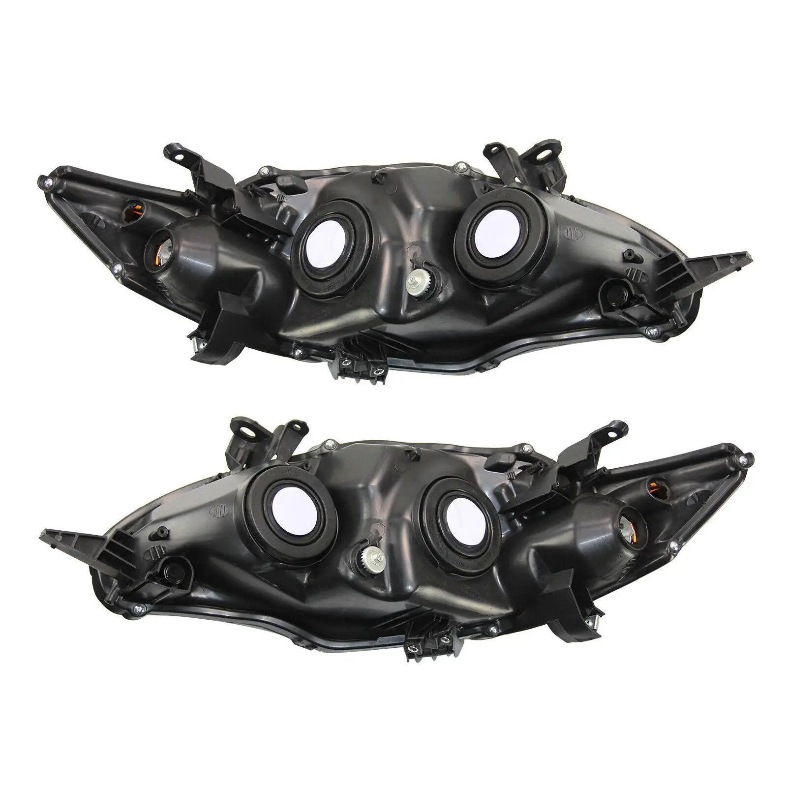 Pair of Chrome Headlights Headlamps Assembly for 2011-2013 Toyota Corolla