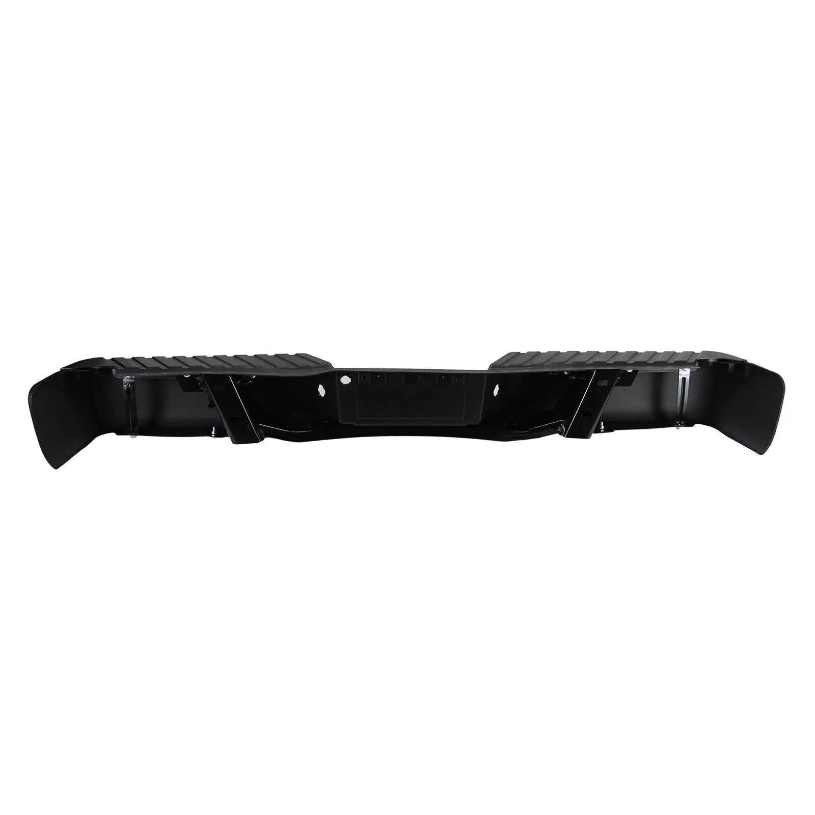 Black Rear Step Bumper w/o Sensor Holes Assembly for 2009-2014 Ford F150 F-150