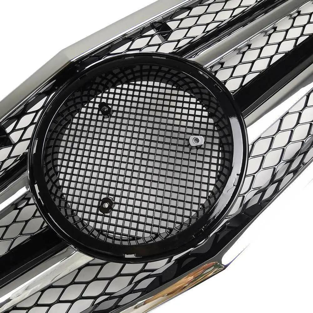 Front Grille + Emblem for 10-13 Mercedes Benz W212 E Class E350 E550