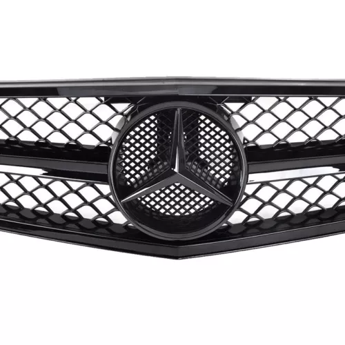 Gloss Black AMG Style Grille for 08-14 Mercedes Benz W204 C-Class C250 C300