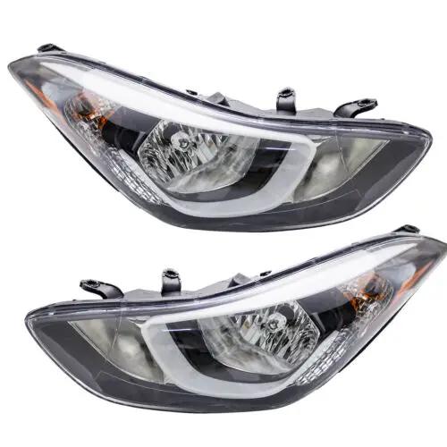 Halogen Headlights Lamps for 2014-2016 Hyundai Elantra Sedan US