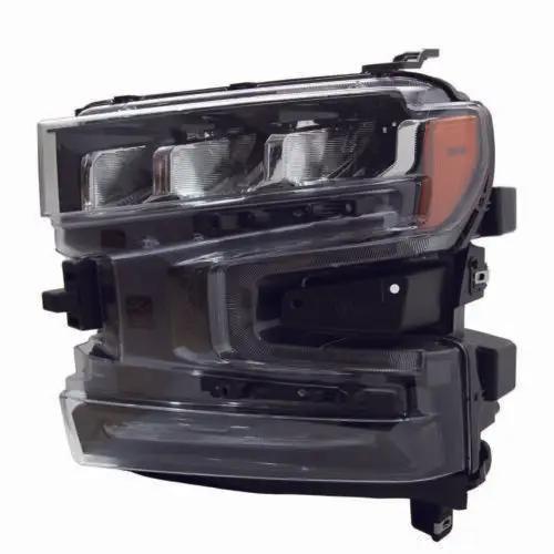 Black LED Headlights Assembly w/Bulbs w/DRL L+R for 2019-2021 Chevy Silverado 1500