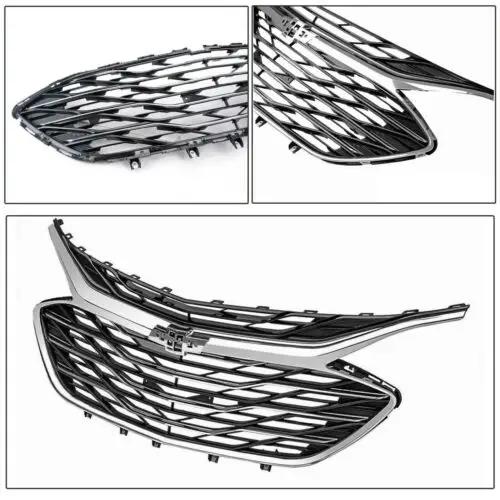 3 Pcs Chrome Front Grille Upper Lower Grill for 2019-2023 Chevrolet Malibu