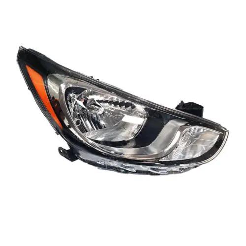 Pair Halogen Headlights Headlamps for  2012-2014 Hyundai Accent Sedan