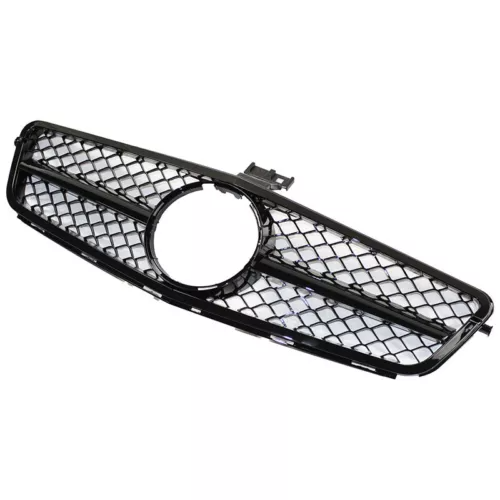 Gloss Black AMG Style Grille for 08-14 Mercedes Benz W204 C-Class C250 C300