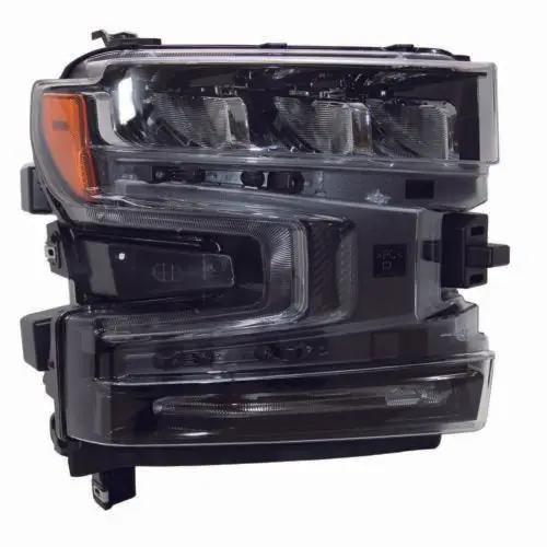 Black LED Headlights Assembly w/Bulbs w/DRL L+R for 2019-2021 Chevy Silverado 1500
