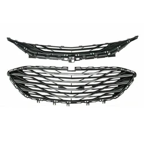 3 Pcs Chrome Front Grille Upper Lower Grill for 2019-2023 Chevrolet Malibu