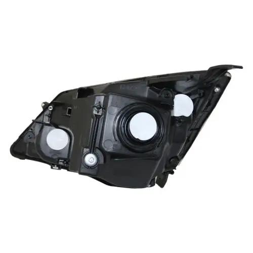 Pair Black Halogen Headlights Headlamps Assembly for 2007-2011 Honda CR-V CRV