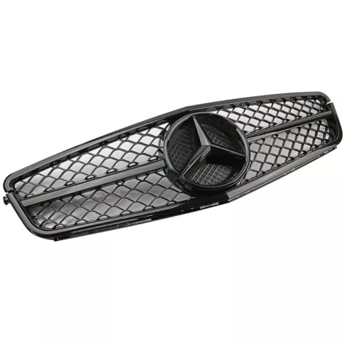 Gloss Black AMG Style Grille for 08-14 Mercedes Benz W204 C-Class C250 C300
