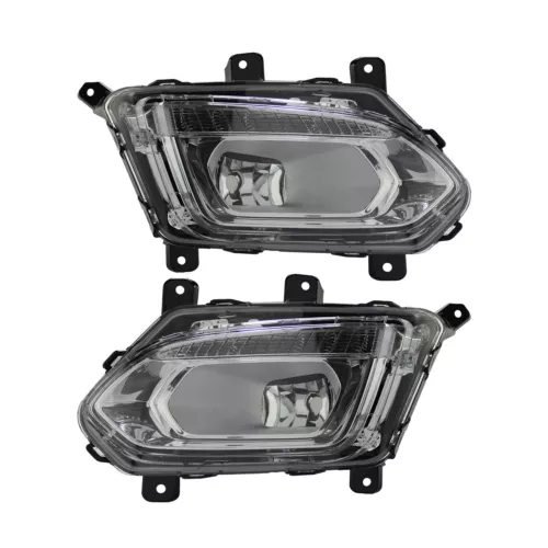 Front Bumper Fog Light w/LED DRL Left+Right for 2016-2017 Chevrolet Equinox