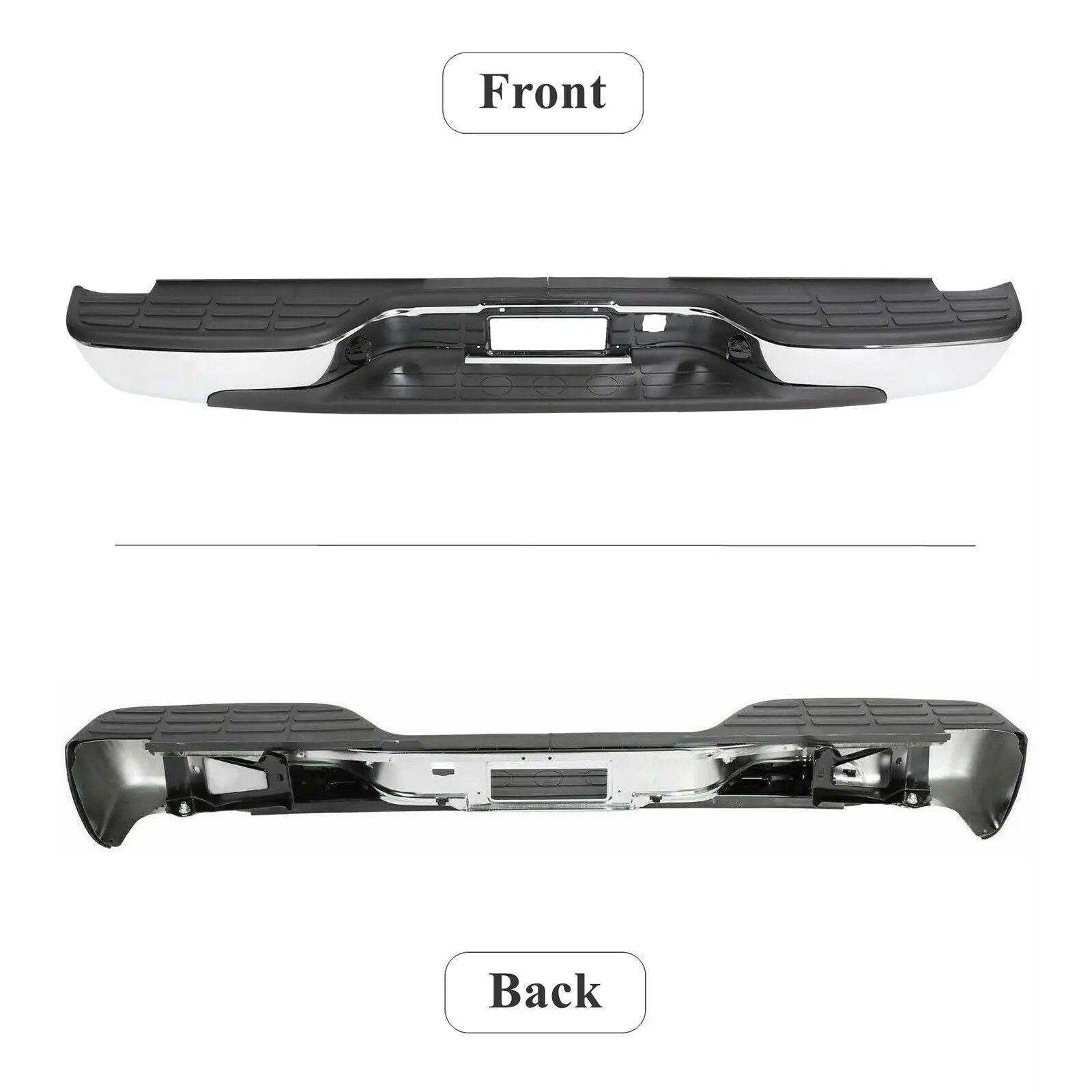Chrome Rear Step Bumper for 99-06 Chevrolet Silverado GMC Sierra 1500