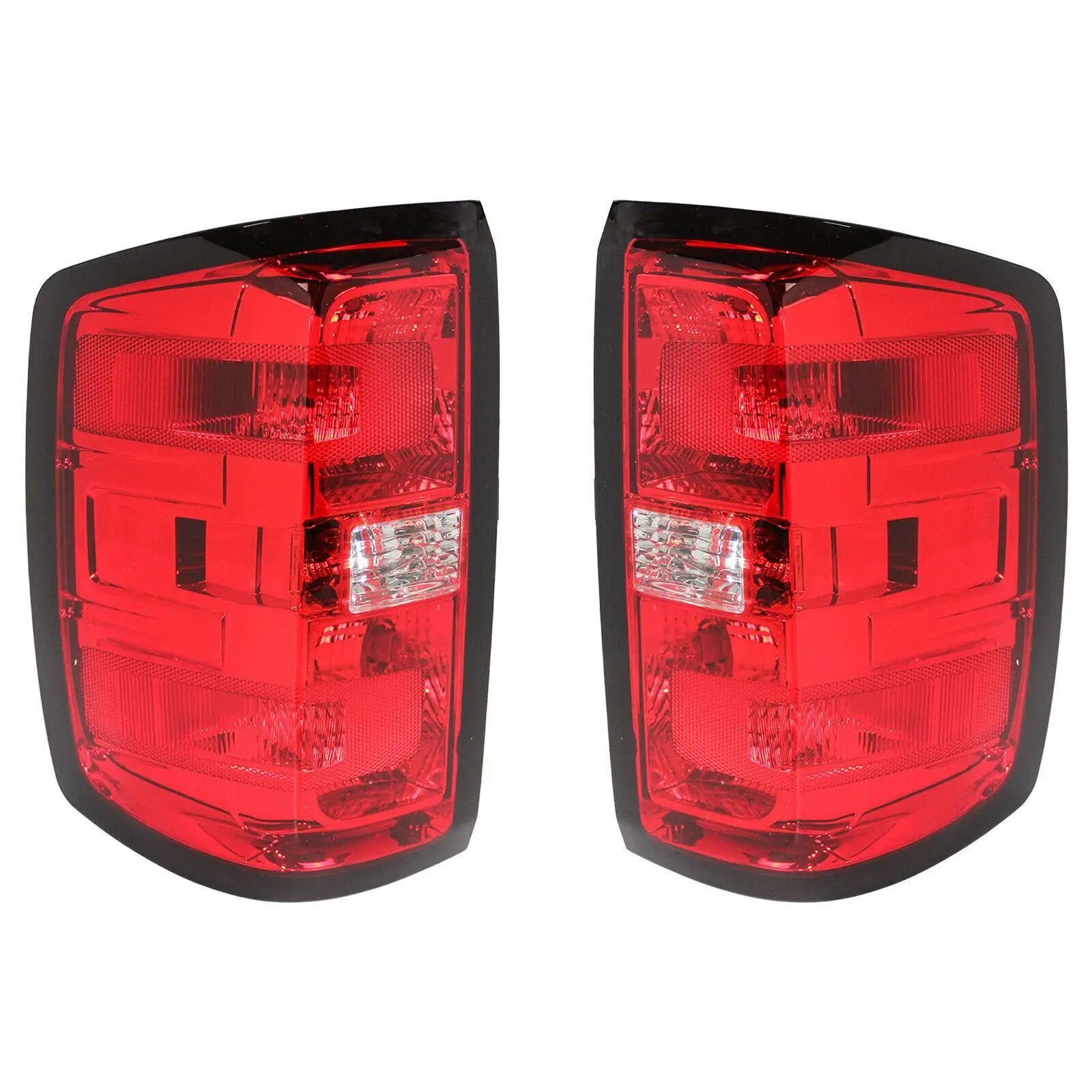 Red Tail Lights Brake Lamps for 2014-2018 Chevy Silverado 1500 2500 3500 HD