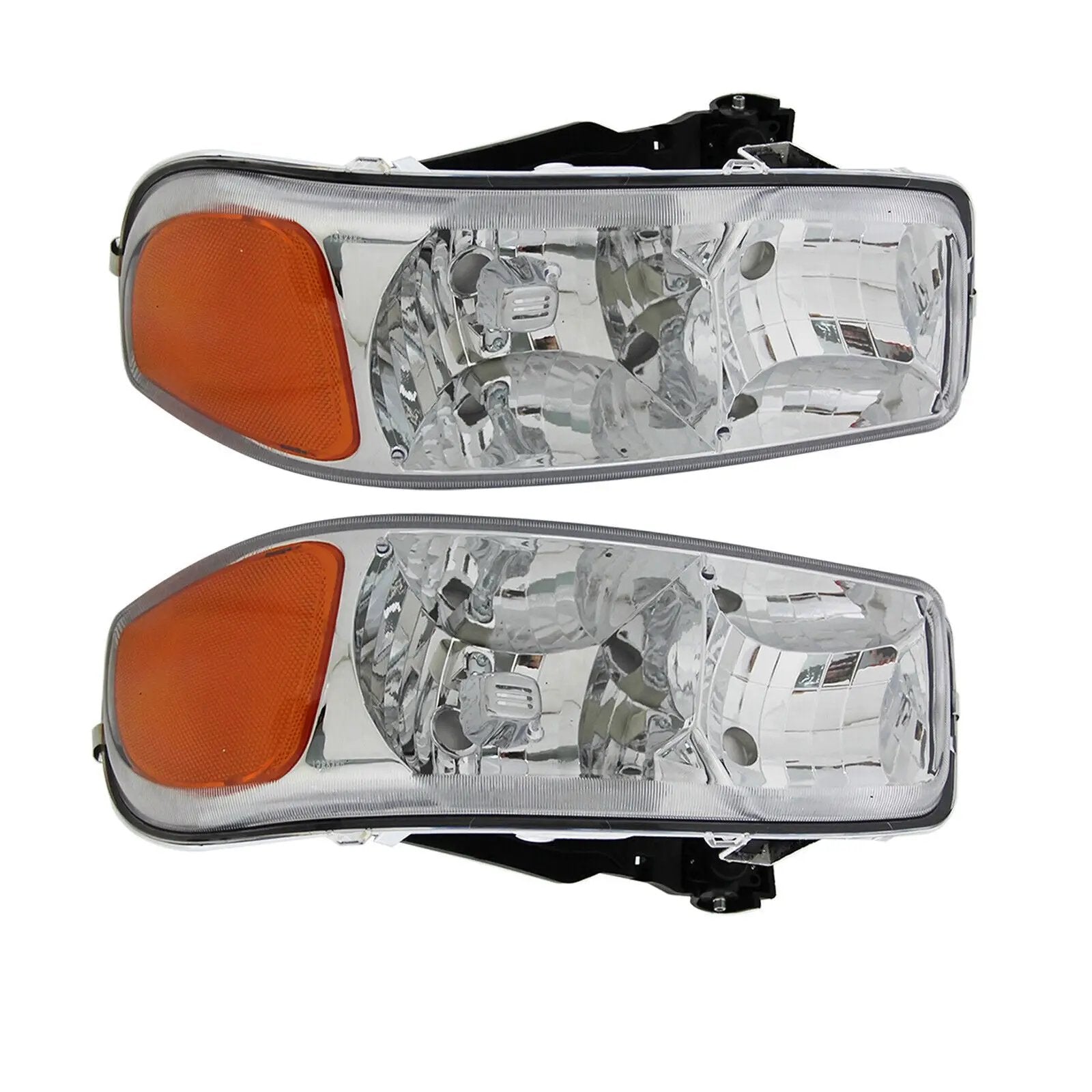 Headlights Bumper Lamps Fits 1999-2006 GMC Sierra 1500 Yukon XL 1500