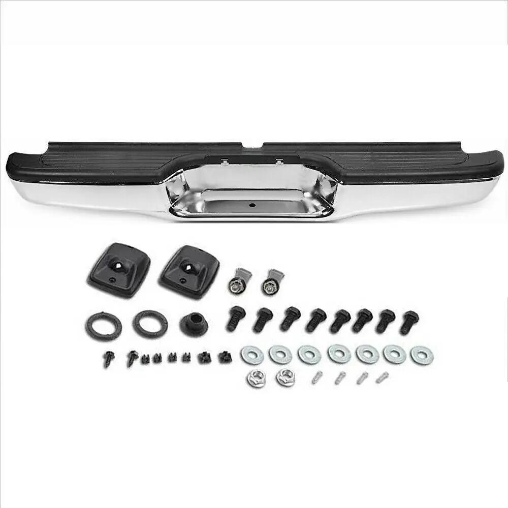 Chrome Steel Rear Step Bumper Assembly for 1995-2004 Toyota Tacoma