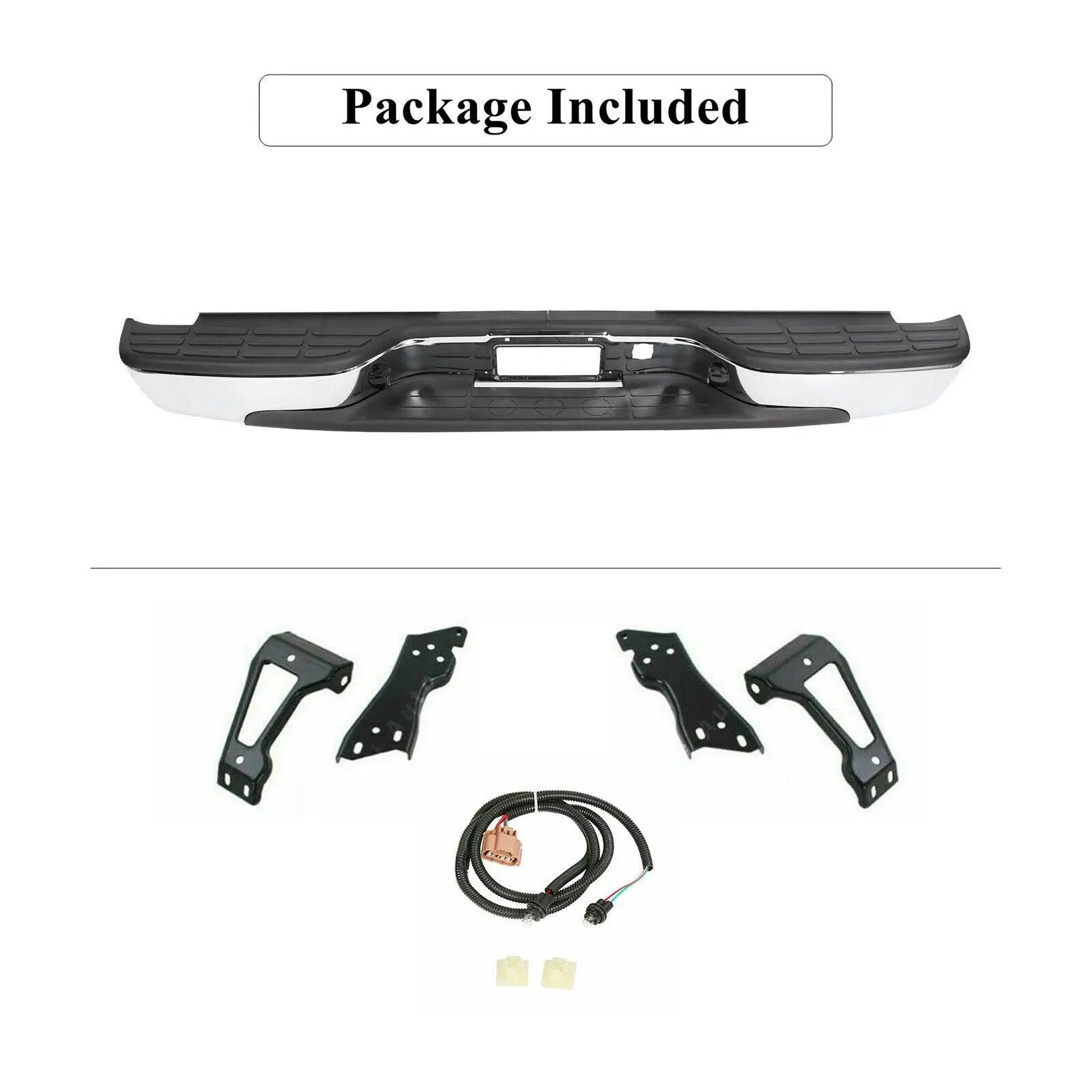 Chrome Rear Step Bumper for 99-06 Chevrolet Silverado GMC Sierra 1500