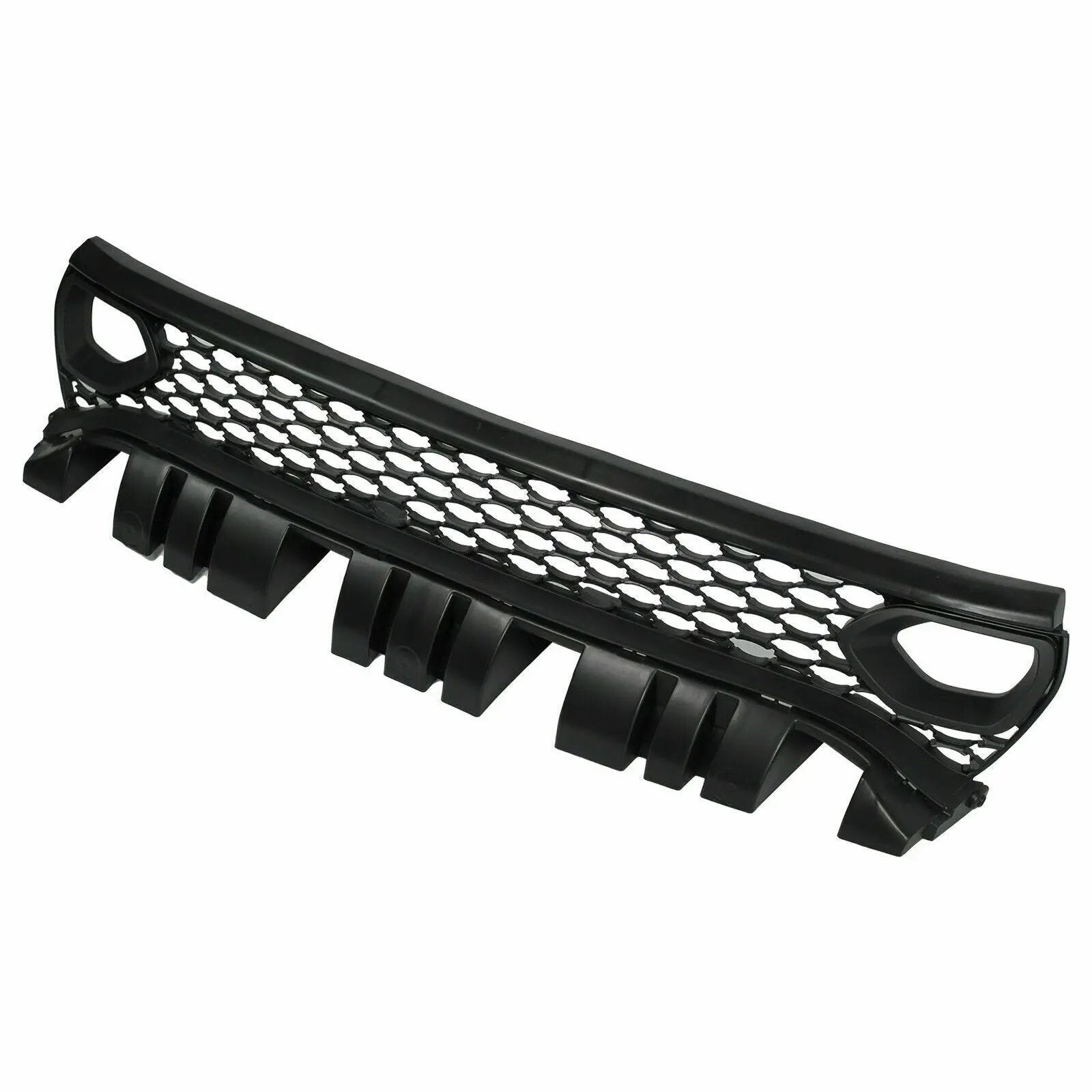 Bumper Upper Honeycomb Grille w/Bezels Dual Inlets for 15-21 Dodge Charger