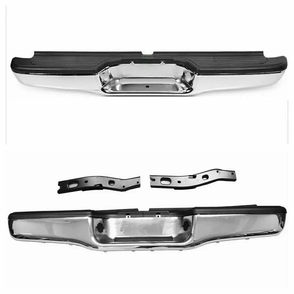 Chrome Steel Rear Step Bumper Assembly for 1995-2004 Toyota Tacoma