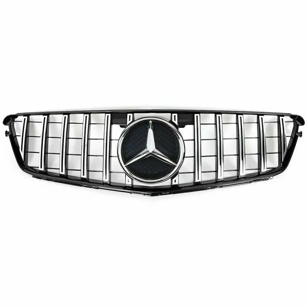 GT Front Grille Grill w/Star for Mercedes Benz W204 C250 C300 C350