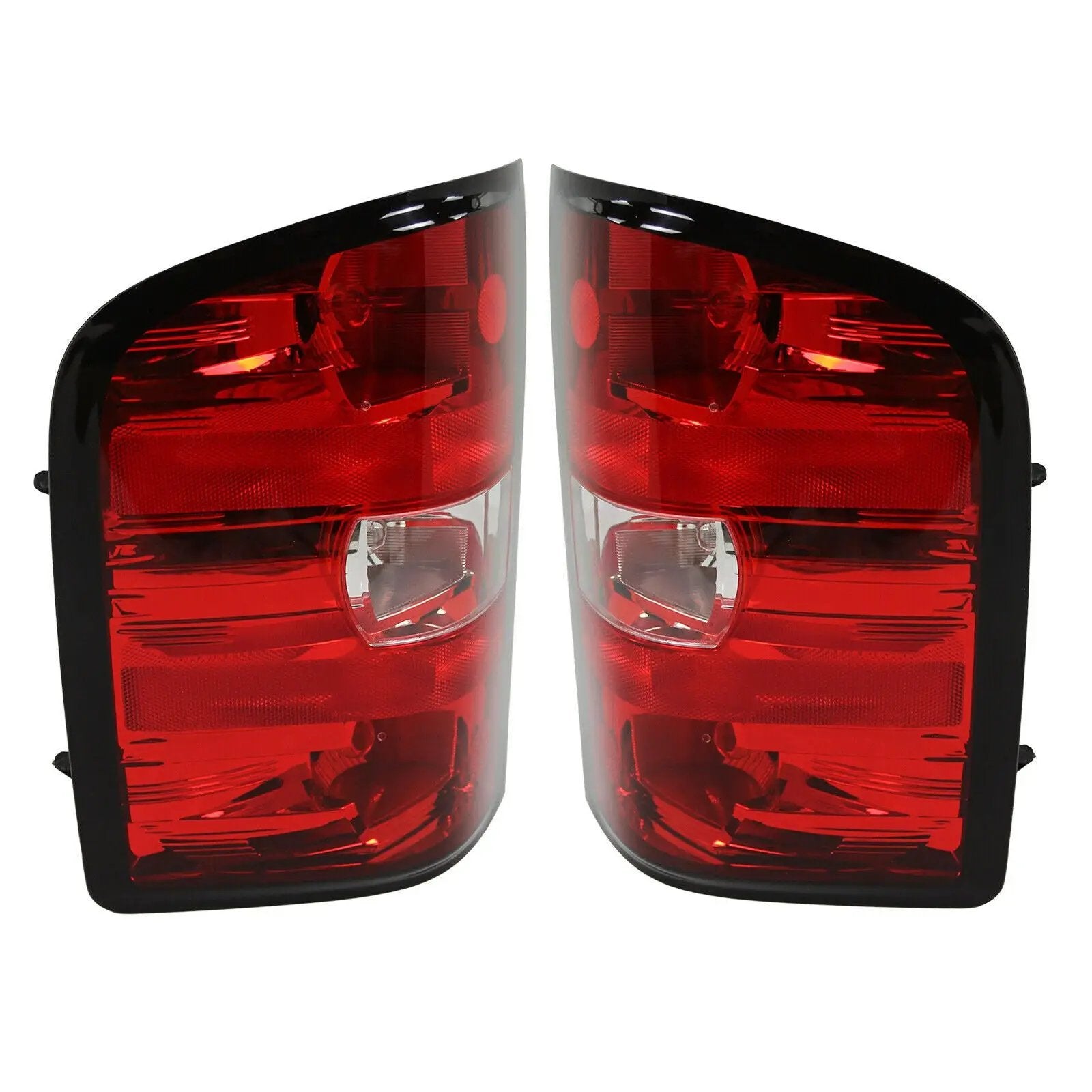 Tail Lights w/Bulbs for 2007-2013 Chevy Silverado 1500 2500 3500 HD