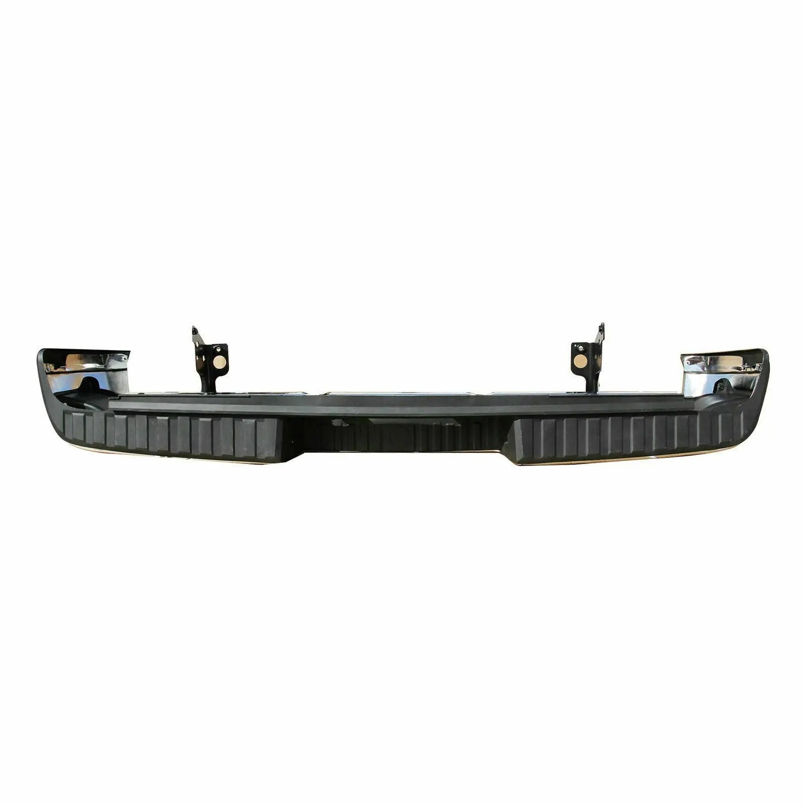 Chrome Rear Step Bumper w/o Sensor Holes For 14-18 Chevy Silverado/Sierra 1500