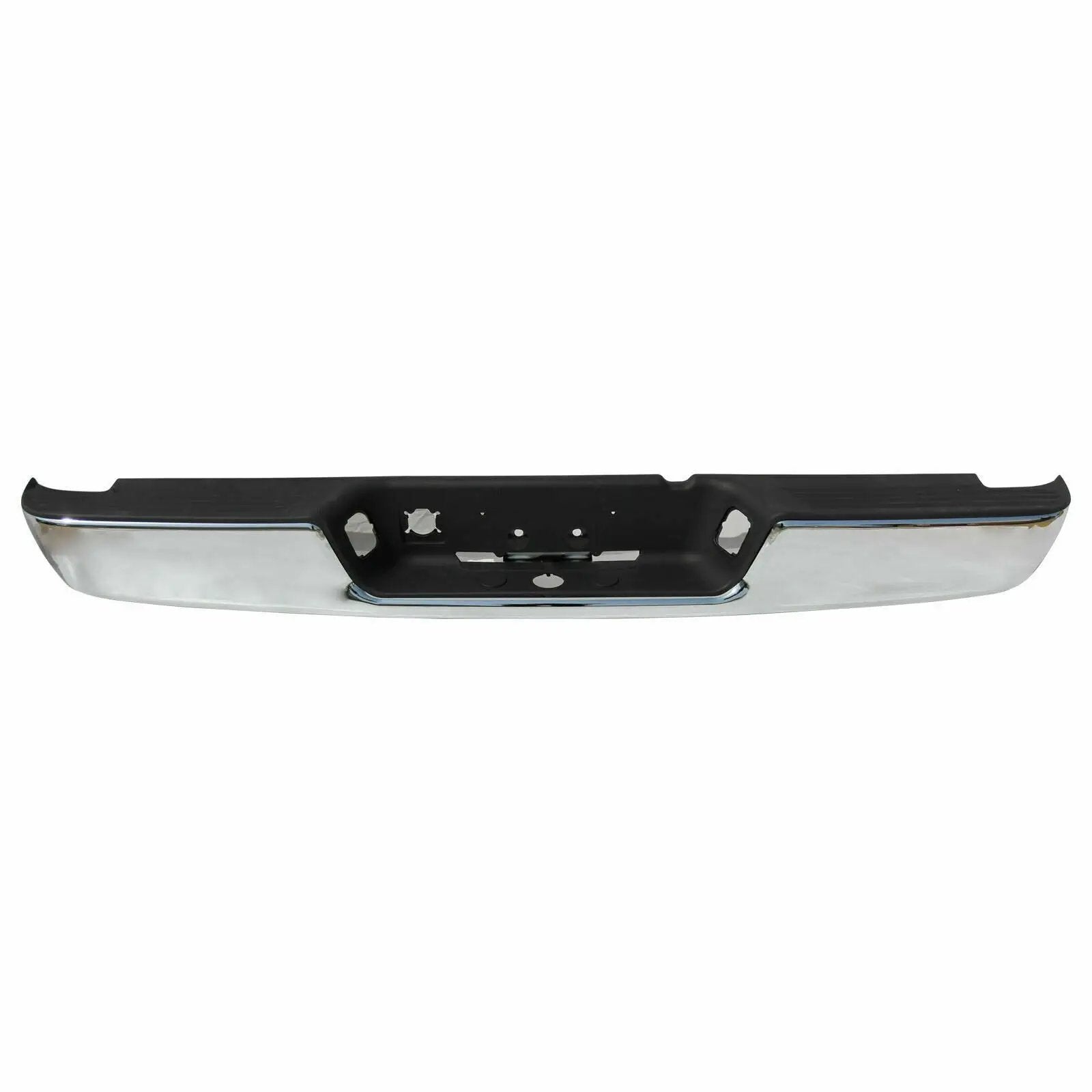 Rear Step Bumper Assembly for 2004-2008 Dodge Ram 1500 2500 3500 HD Black & Chrome