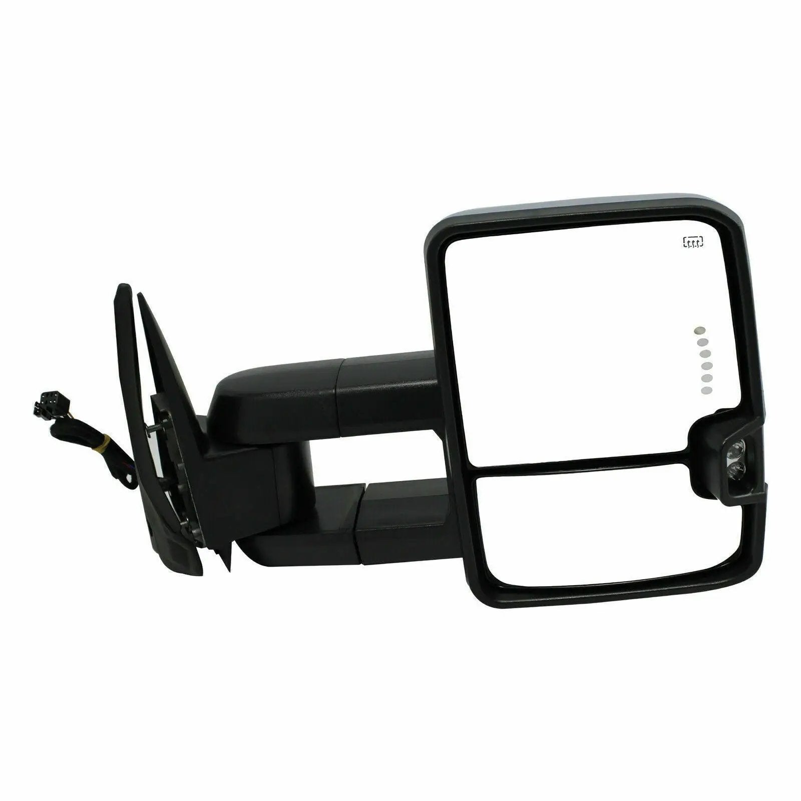Chrome Tow Mirrors Power Heat Turn Signal for 99-02 Chevy Silverado 1500 2500