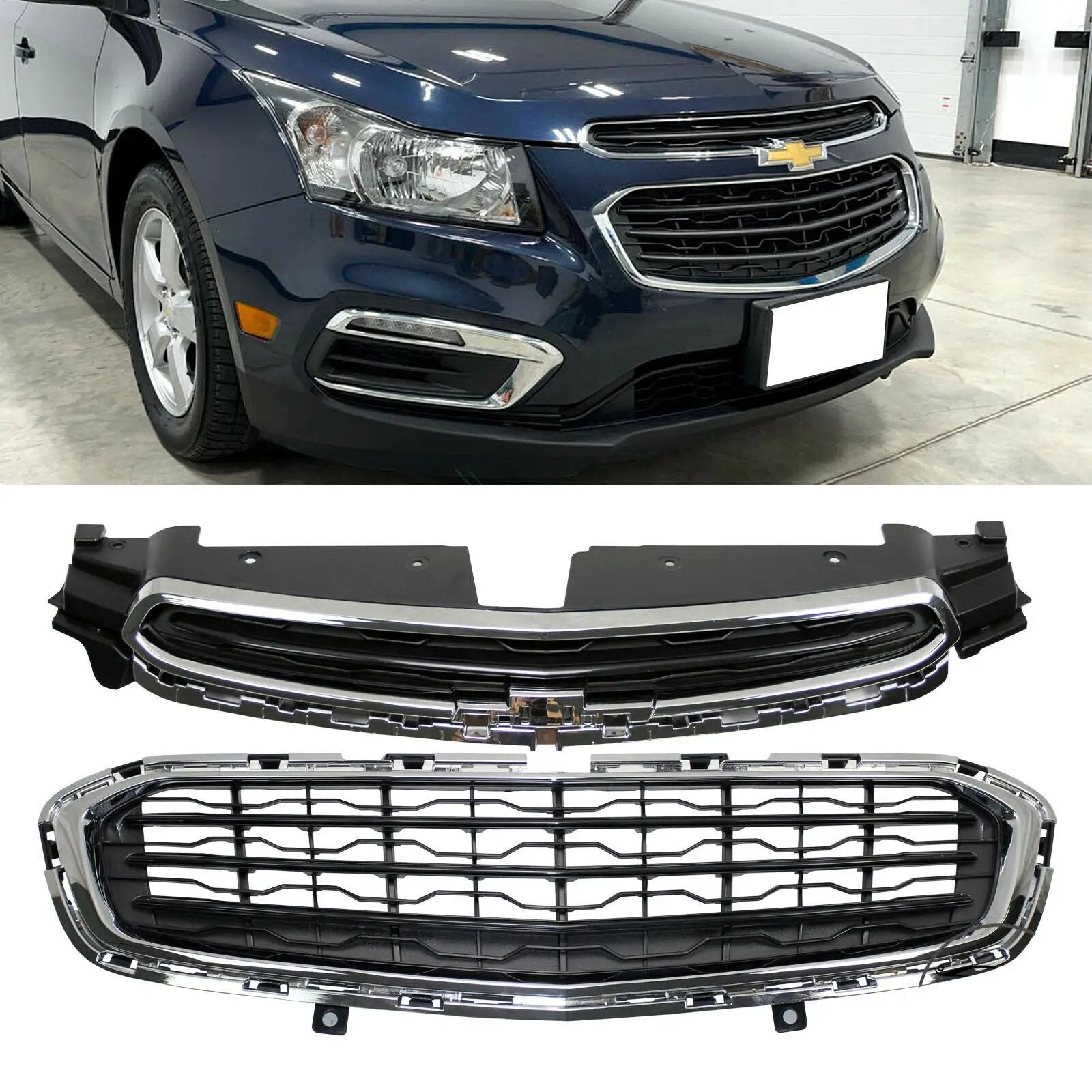 Front Upper Center Grille Grill for 2015 Chevrolet Cruze 2016 Limited