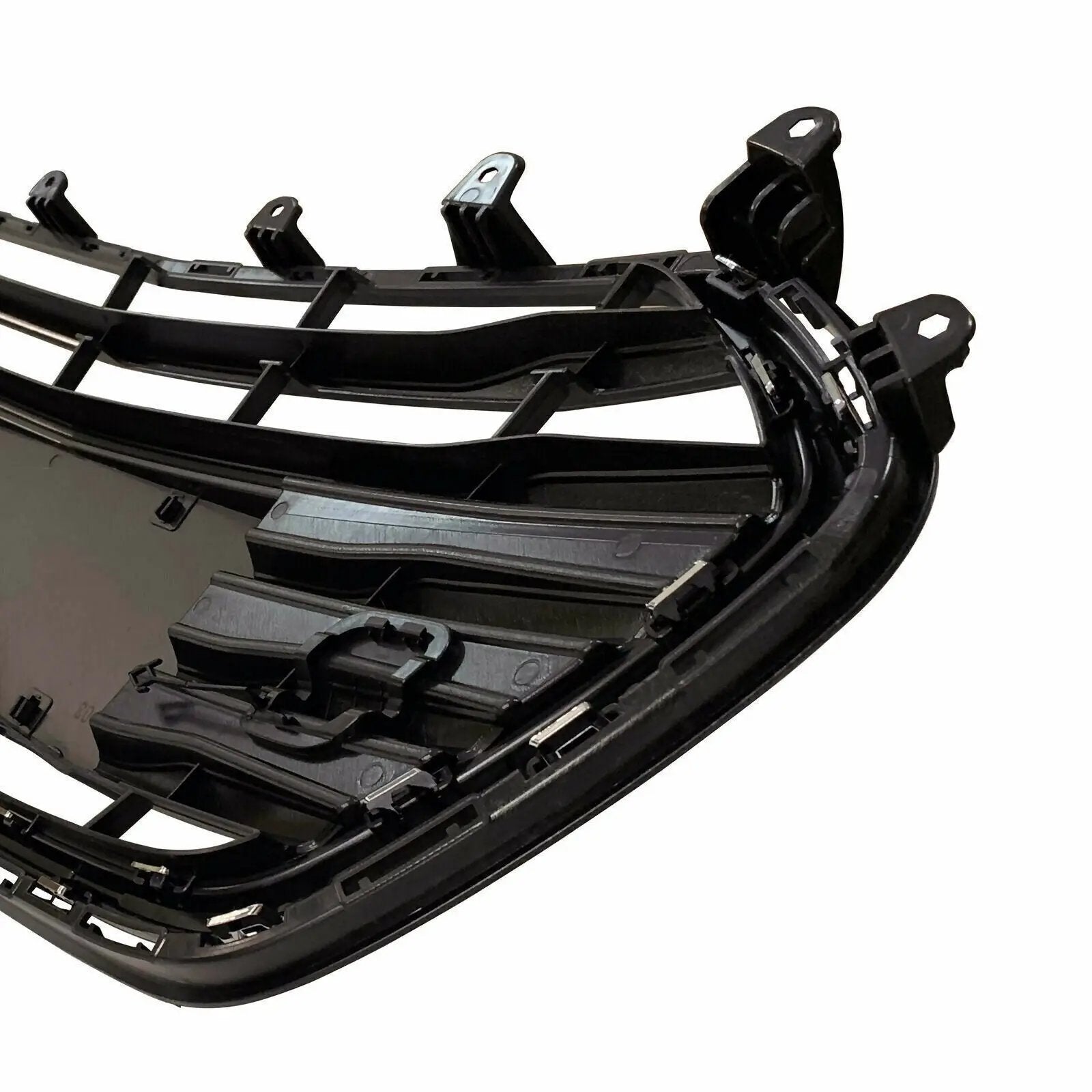 Front Upper Lower Grille Grill Black & Chrome for 17-20 Chevrolet Trax