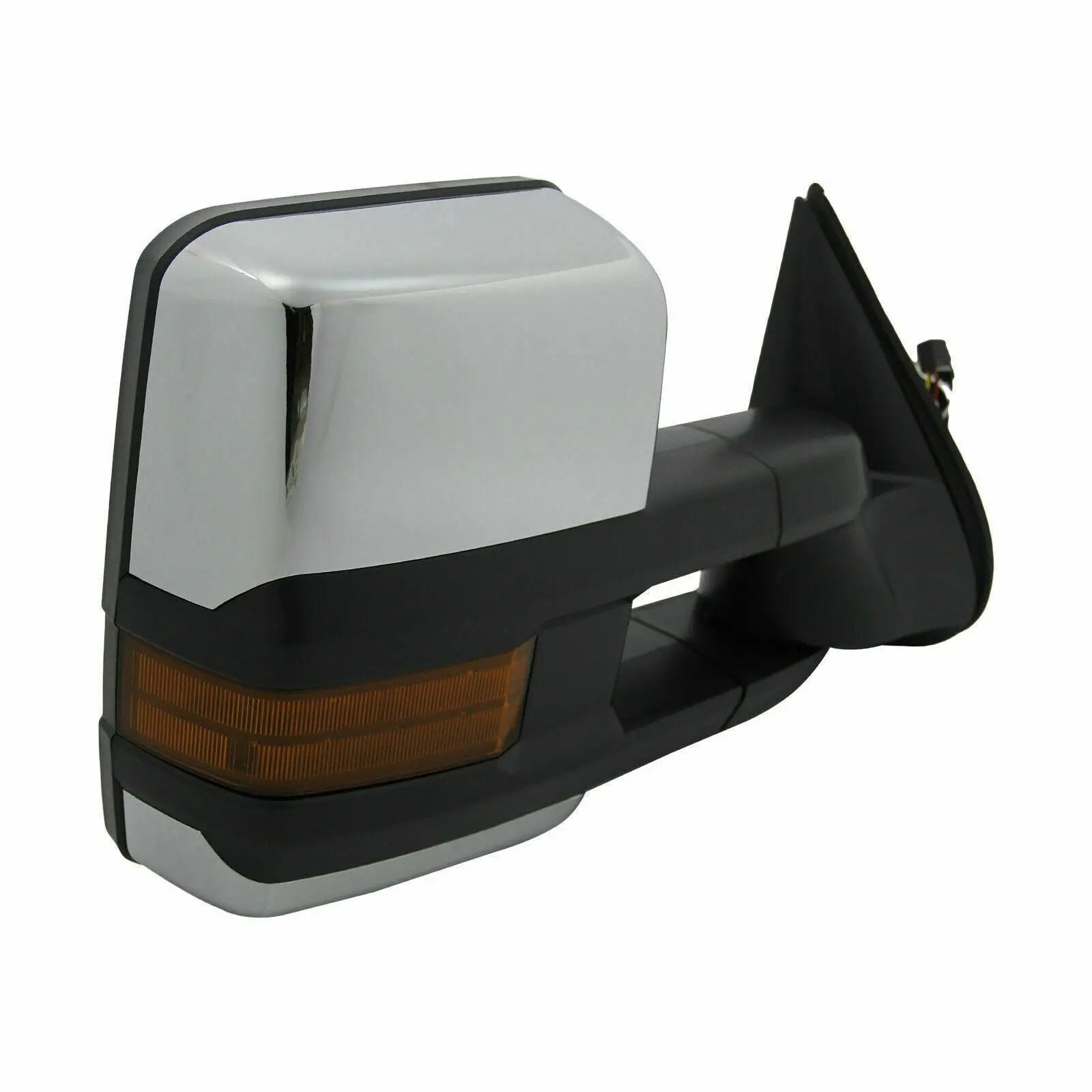 Chrome Tow Mirrors Power Heat Turn Signal for 99-02 Chevy Silverado 1500 2500