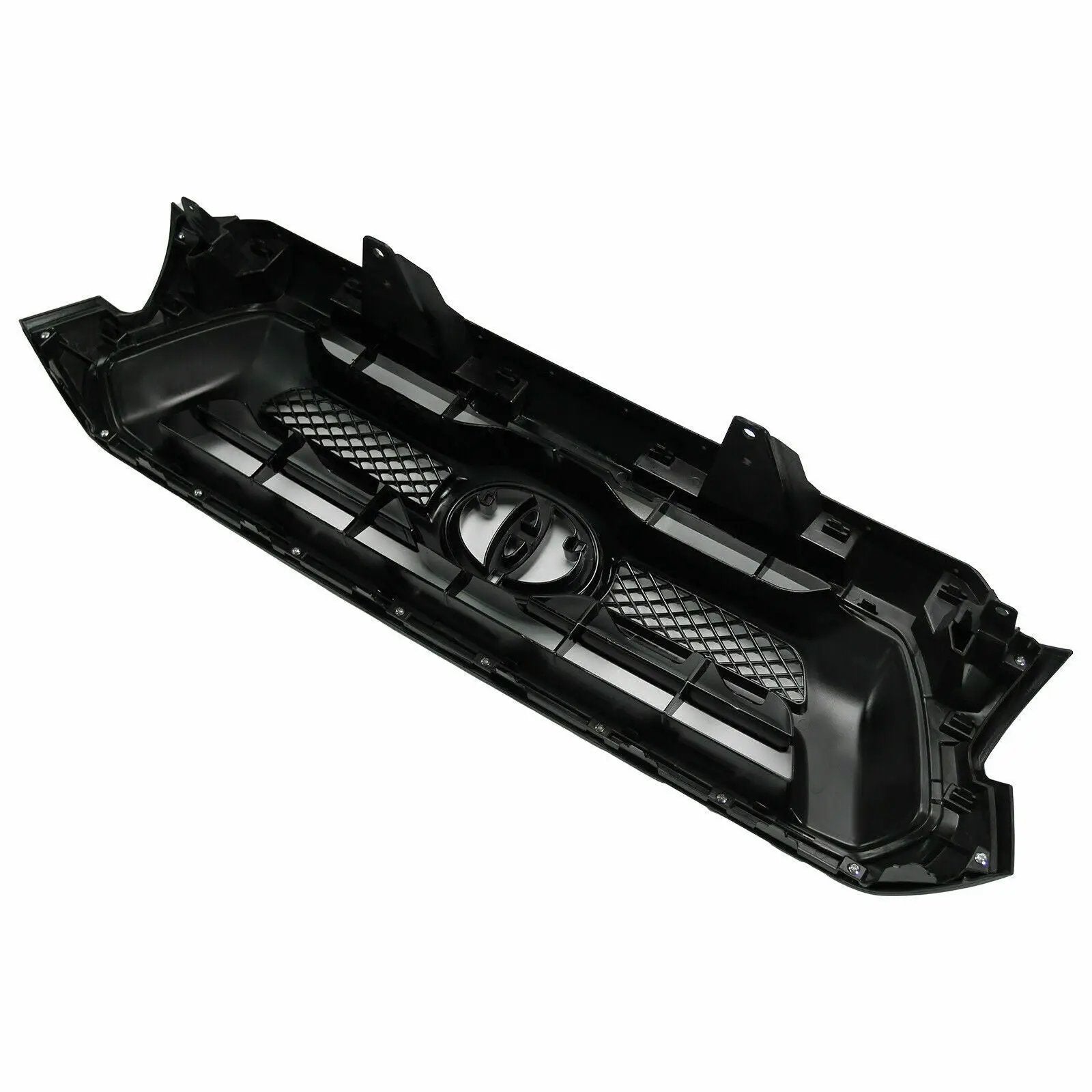 Front Bumper Grille Gloss Black Mesh for 2012-2015 Toyota Tacoma