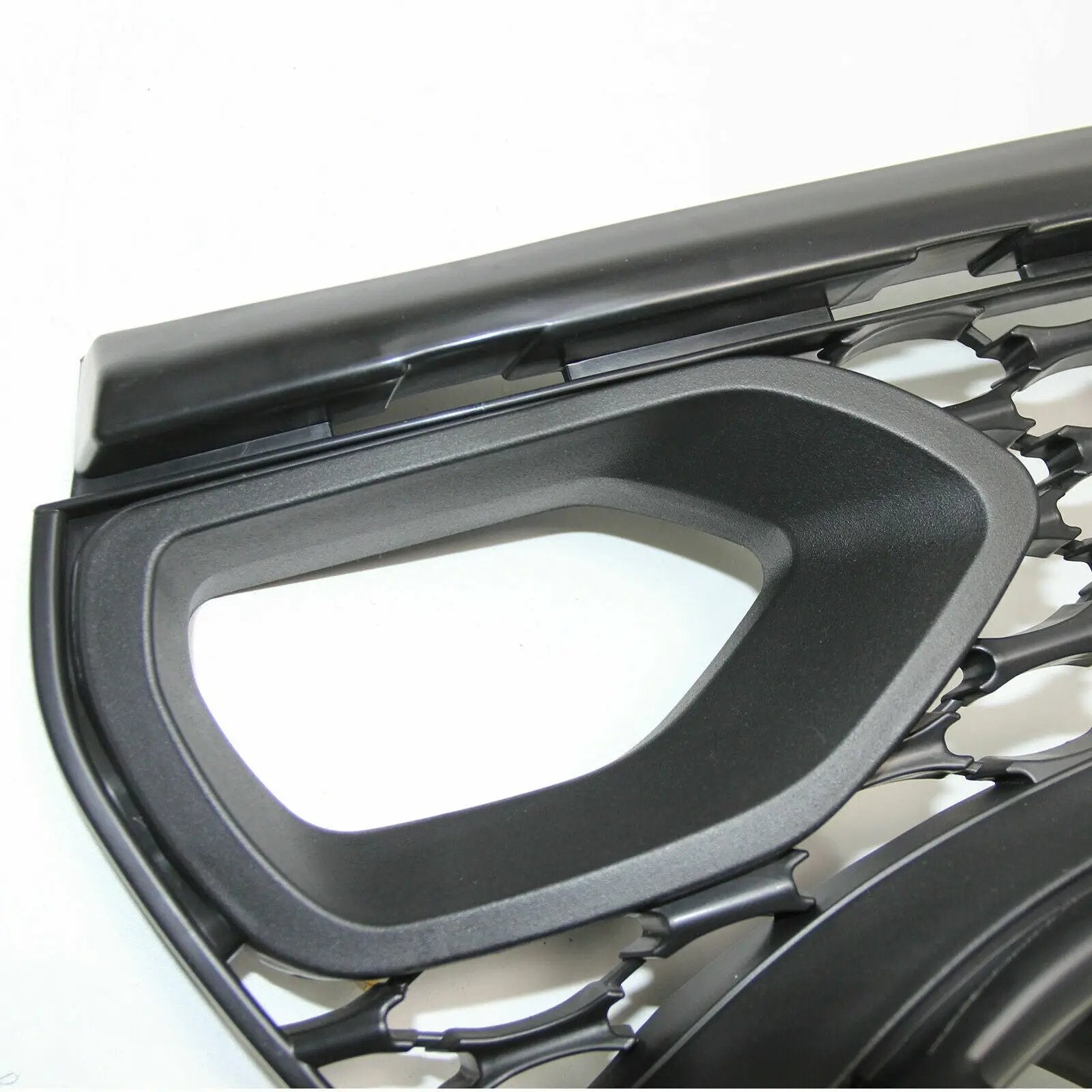 Bumper Upper Honeycomb Grille w/Bezels Dual Inlets for 15-21 Dodge Charger