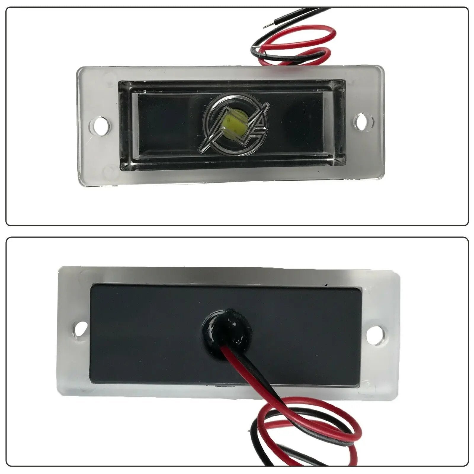Rear Bumper Roll Pan w/LED License Lamp for 1994-2003 Chevy GMC S10 Sonoma