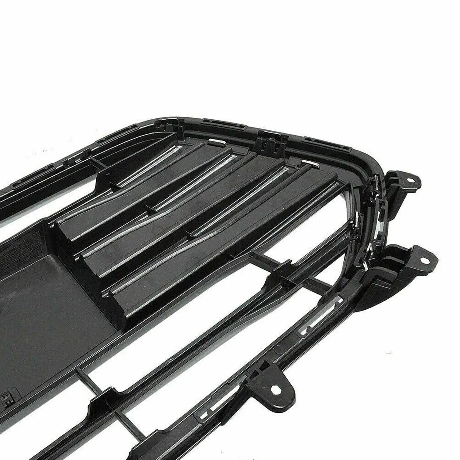 Front Upper Lower Grille Grill Black & Chrome for 17-20 Chevrolet Trax