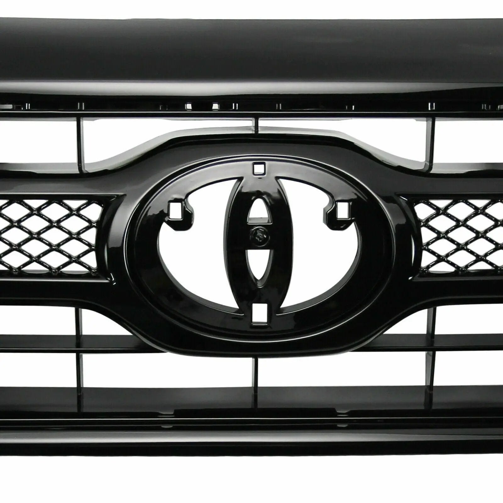 Front Bumper Grille Gloss Black Mesh for 2012-2015 Toyota Tacoma